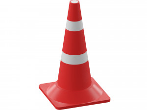 water-filled road fences Model 3D