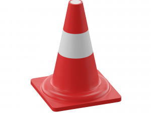water-filled road fences Model 3D