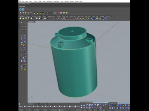 water-filled road fences Model 3D