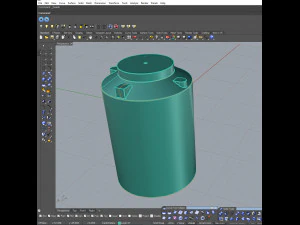 water-filled road fences 3D Model