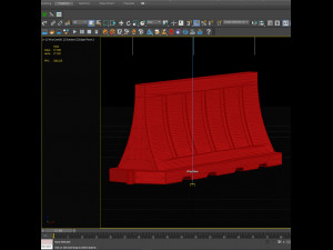 water-filled road fences Model 3D
