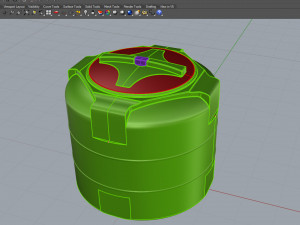 water-filled road fences Model 3D