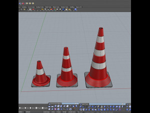 water-filled road fences Model 3D