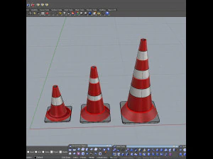 water-filled road fences 3D Model