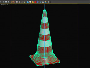 water-filled road fences Model 3D