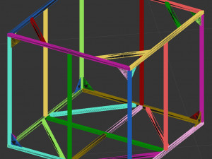 iron crate for water barrels Modelo 3D