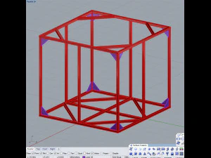 iron crate for water barrels 3D Model