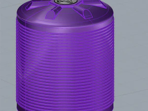 iron crate for water barrels 3D Model