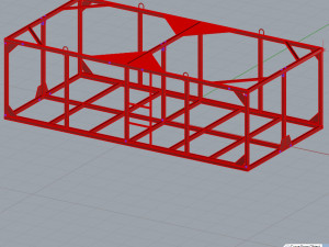 iron crate for water barrels Modelo 3D