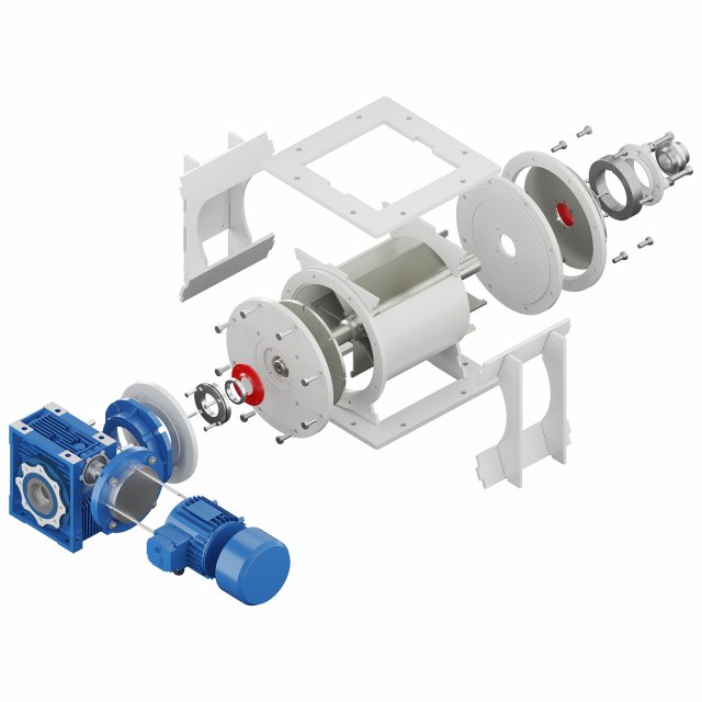 rotary feeder - gate lock - rp 210 italtech 3D Model .c4d .max .obj .3ds .fbx .stl .blend 