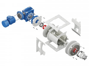 rotary feeder - gate lock - rp 210 italtech 3D Model
