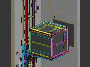 industrial lift - nevsky shipyard 3D Model