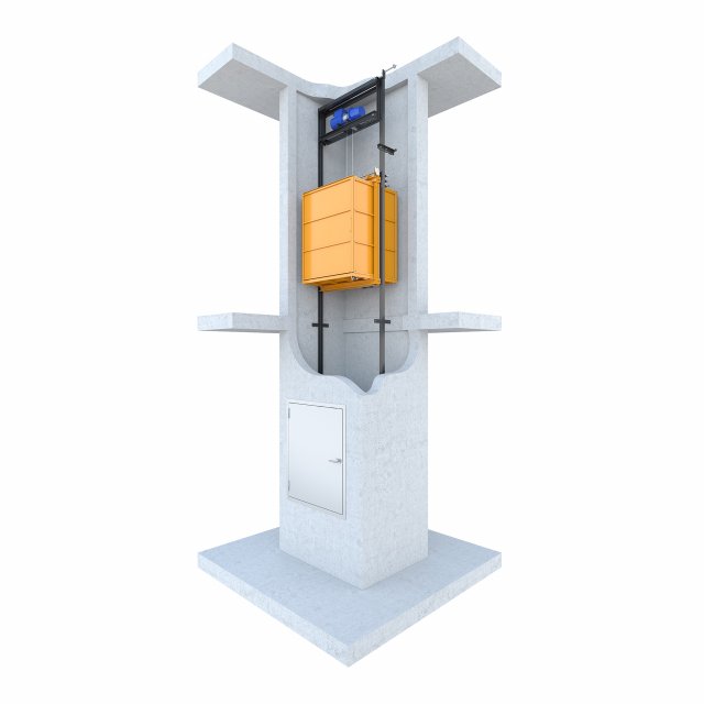 industrial lift - portal lc partner 3 - option 2 Modèle 3D .c4d .max .obj .3ds .fbx .stl .blend 