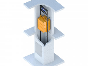 industrial lift - portal lc partner 3 - option 2 Modèle 3D