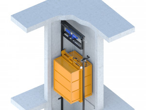 industrial lift - portal lc partner 3 - option 2 Modèle 3D