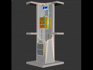 industrial lift - portal lc partner 3 - option 2 Modèle 3D