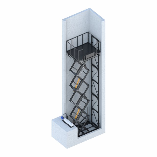 industrial lift - peterbag Model 3D .c4d .max .obj .3ds .fbx .stl .blend 