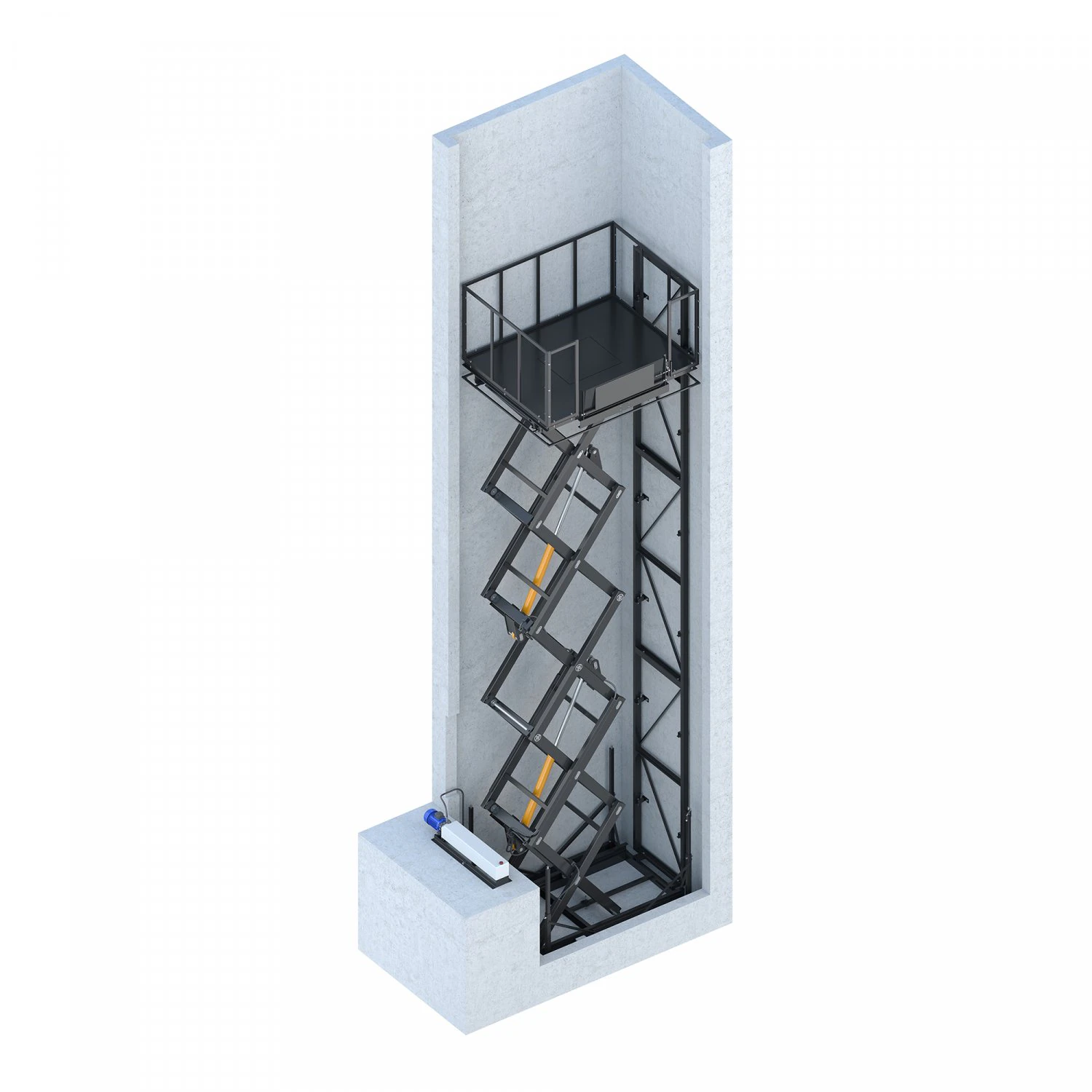 industrial lift - peterbag 3D Model .c4d .max .obj .3ds .fbx .stl .blend
