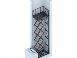 industrial lift - peterbag 3D मॉडल