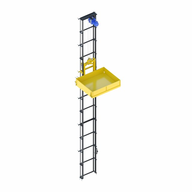 industrial lift - folio Modelo 3D .c4d .max .obj .3ds .fbx .stl .blend 