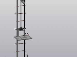 industrial lift - su-77 Model 3D