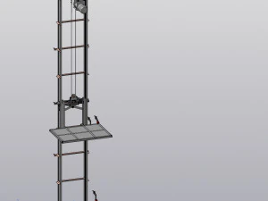 industrial lift - su-77 3D Model
