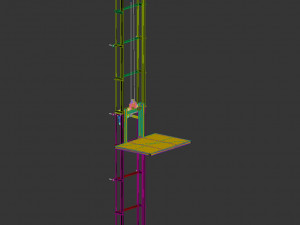 industrial lift - su-77 Model 3D