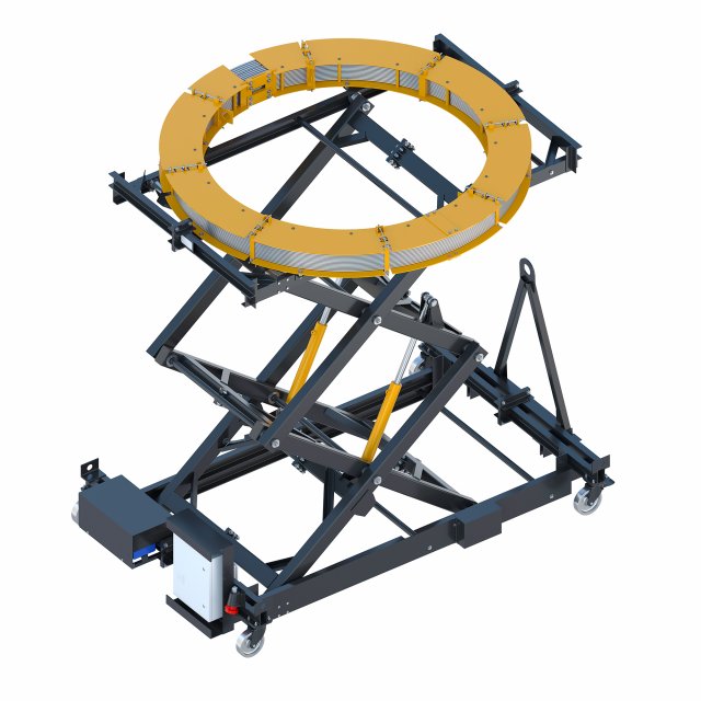 industrial lift - oborontest horizontal coil Model 3D .c4d .max .obj .3ds .fbx .stl .blend 