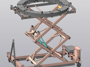 industrial lift - oborontest horizontal coil 3D Model