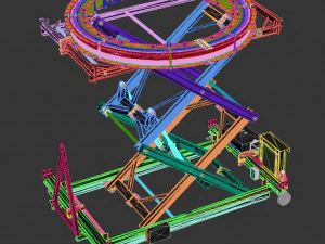 industrial lift - oborontest horizontal coil 3D Model