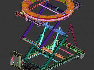 industrial lift - oborontest horizontal coil Model 3D
