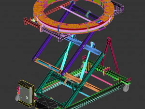 industrial lift - oborontest horizontal coil 3D Model
