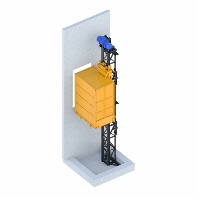 industrial lift - stepan razin 2-5m Model 3D .c4d .max .obj .3ds .fbx .stl .blend 