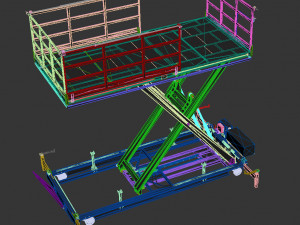 industrial lift - s7 engineering 3D 模型