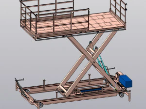 industrial lift - s7 engineering 3D Model