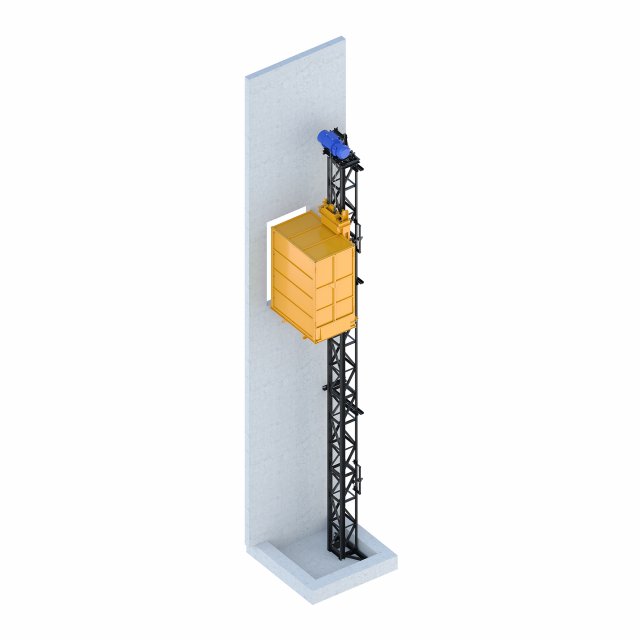industrial lift - stepan razin 6m Modello 3D .c4d .max .obj .3ds .fbx .stl .blend 