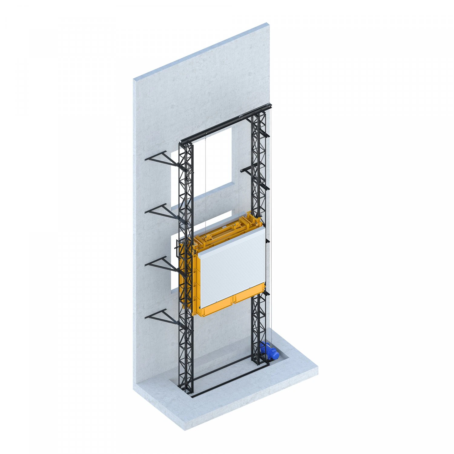 industrial lift - pzmp 3D Model .c4d .max .obj .3ds .fbx .stl .blend 