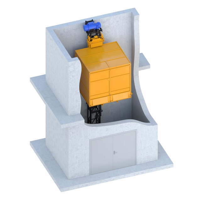 industrial lift - firm floridan Model 3D .c4d .max .obj .3ds .fbx .stl .blend 