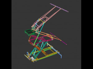 industrial lift - oborontest shout 3D 모델