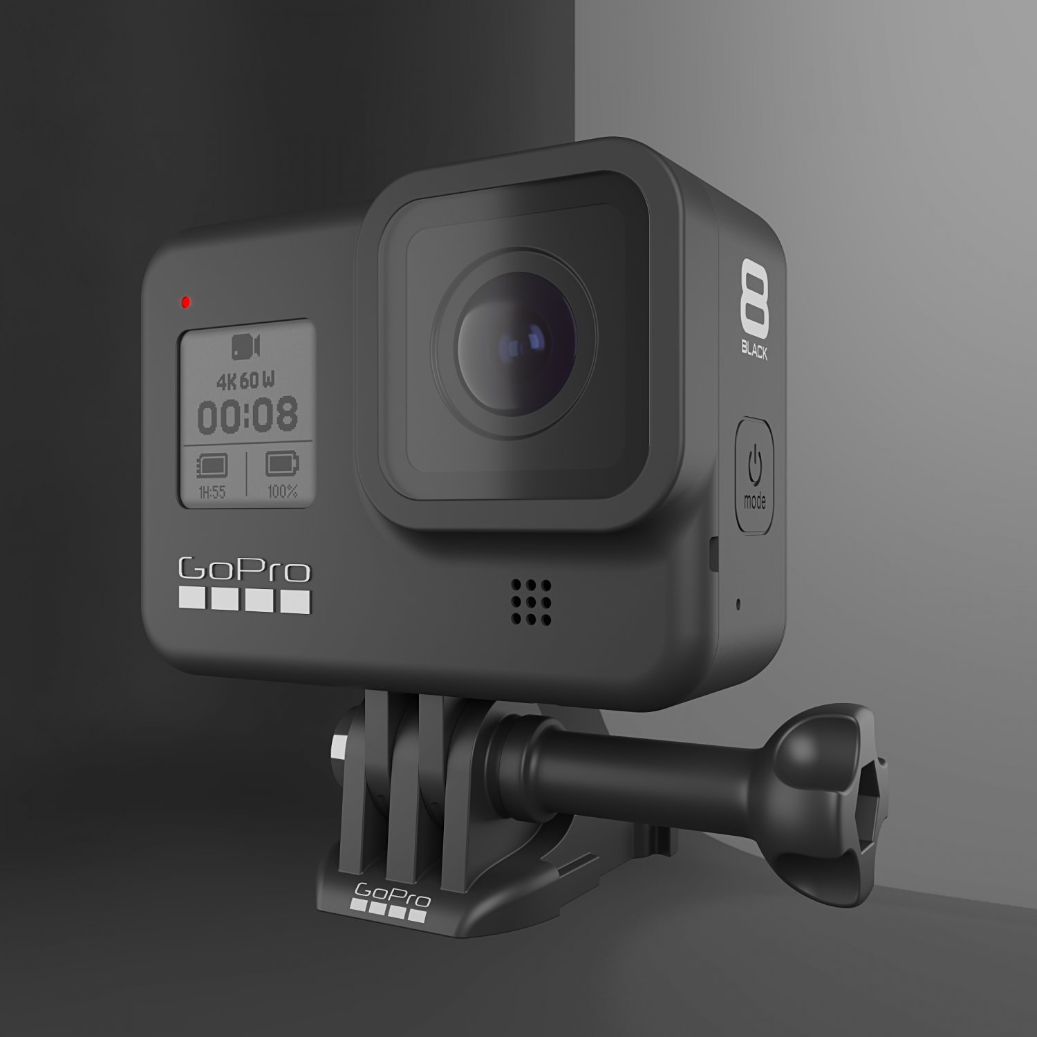 GoPro HERO 8 Black Edition 3D Model in Video 3DExport