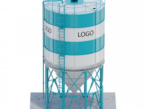 silo for grain Modèle 3D