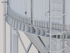 silo for grain 3D Model