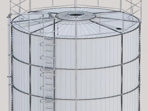 silo for grain 3D Model