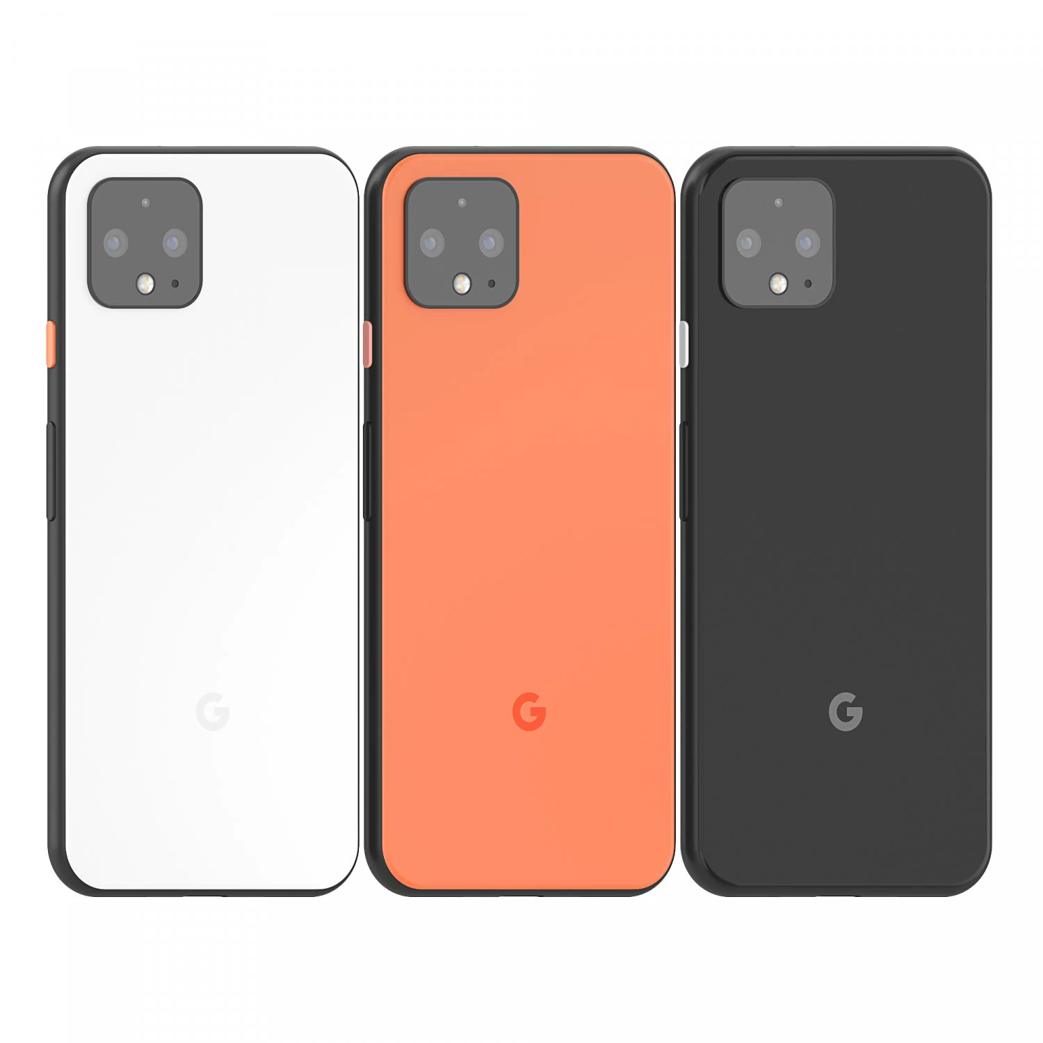 google pixel 4 all colours 3D Model .c4d .max .obj .3ds .fbx .stl .blend 