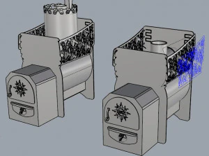 stove zateya decor 3D Model