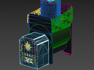 stove zateya decor 3Dモデル
