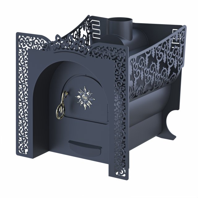 stove fun decor and frame 3D Model .c4d .max .obj .3ds .fbx .stl .blend