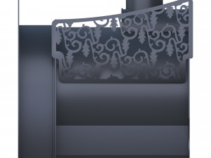 stove fun decor and frame 3D Model