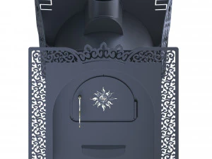 stove fun decor and frame 3D Model