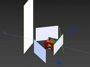 stove fun decor and frame 3D Model